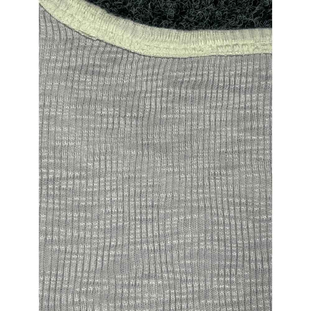 Lilla P Lavender Purple Pima Cotton Modal Ribbed Ringer Tee XS Short Sleeve - Picture 6 of 6